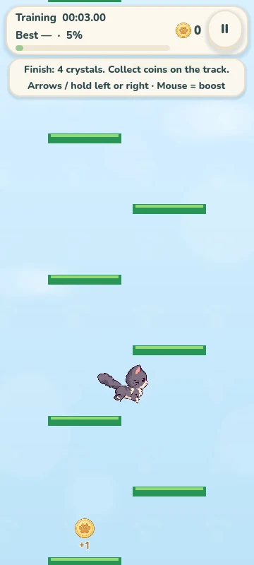 CattyJump — Race on a sky track