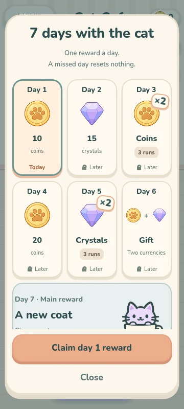 CattyJump — 7 days with the cat